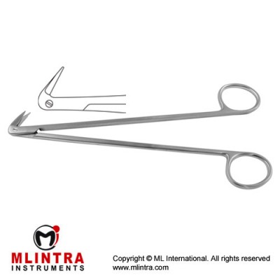 Diethrich-Potts Vascular Scissor Angled 125° - Ultra Delicate Blade Stainless Steel, 18 cm - 7"